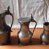 Set of 3 Pewter Mugs