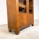 Vitrine de laboratoire scolaire en bois vintage