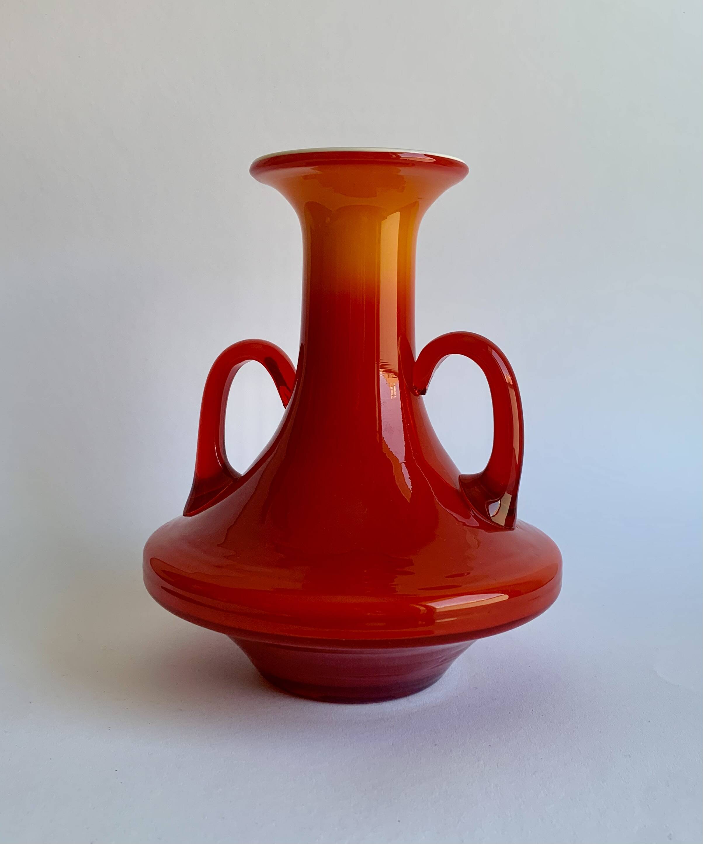 Vintage Glass Vase – 1970s