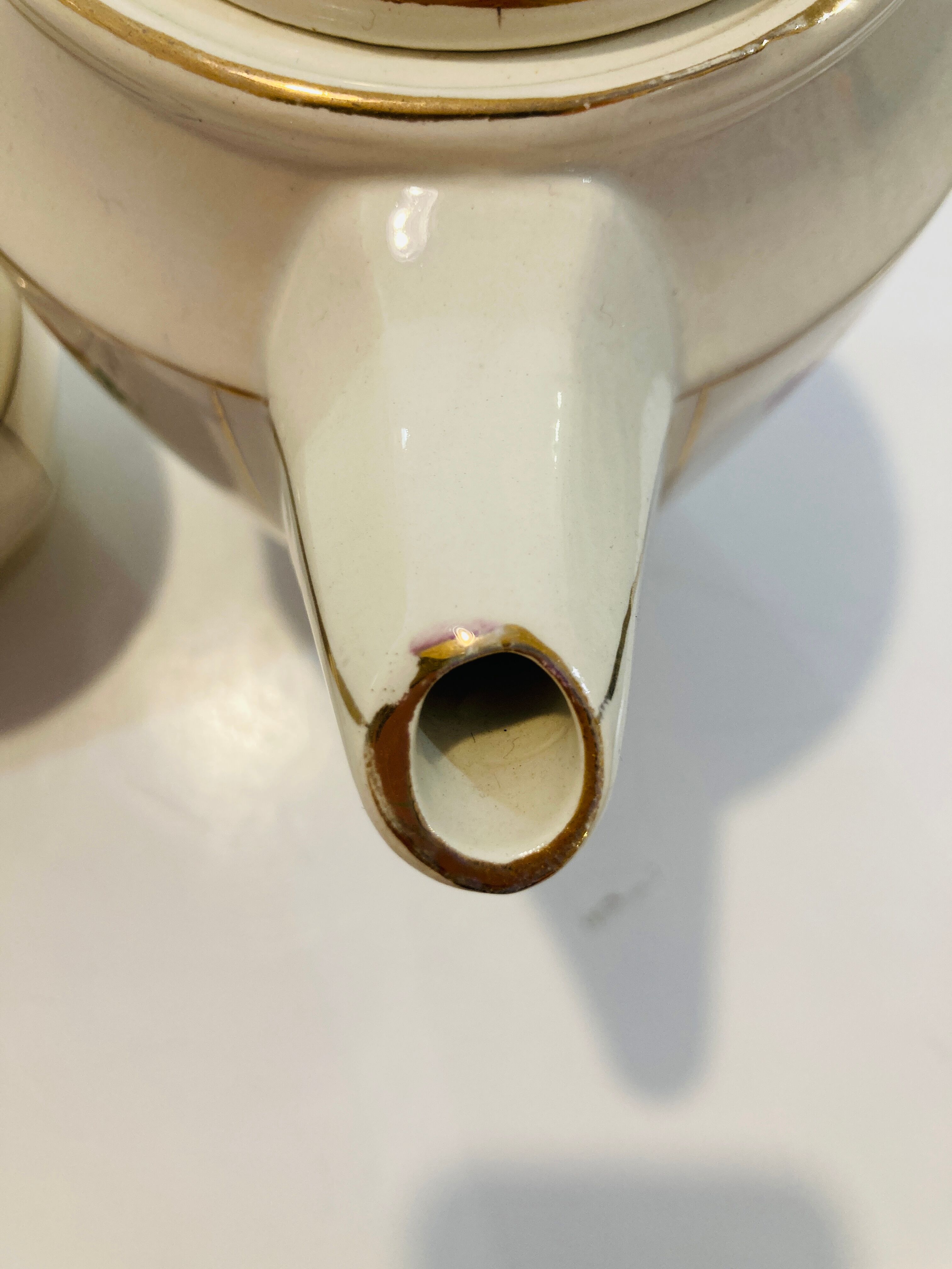 Teapot coffee maker & milk jar Sarreguemines france