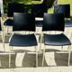 Lot de Chaise Sand 447 cuir noir Desalto