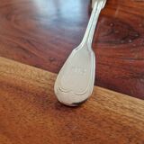 Alfenide, Christofle - Silver-plated metal table spoon - Chinon model