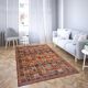 Antique red oriental Persian carpet in wool