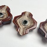 Set of 3 ceramic wall lamps by PAN Keramik, 1960s