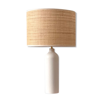 Lampe céramique et rabane
