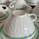 Set of 10 coffee cups 1930