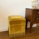 Velvet pouf