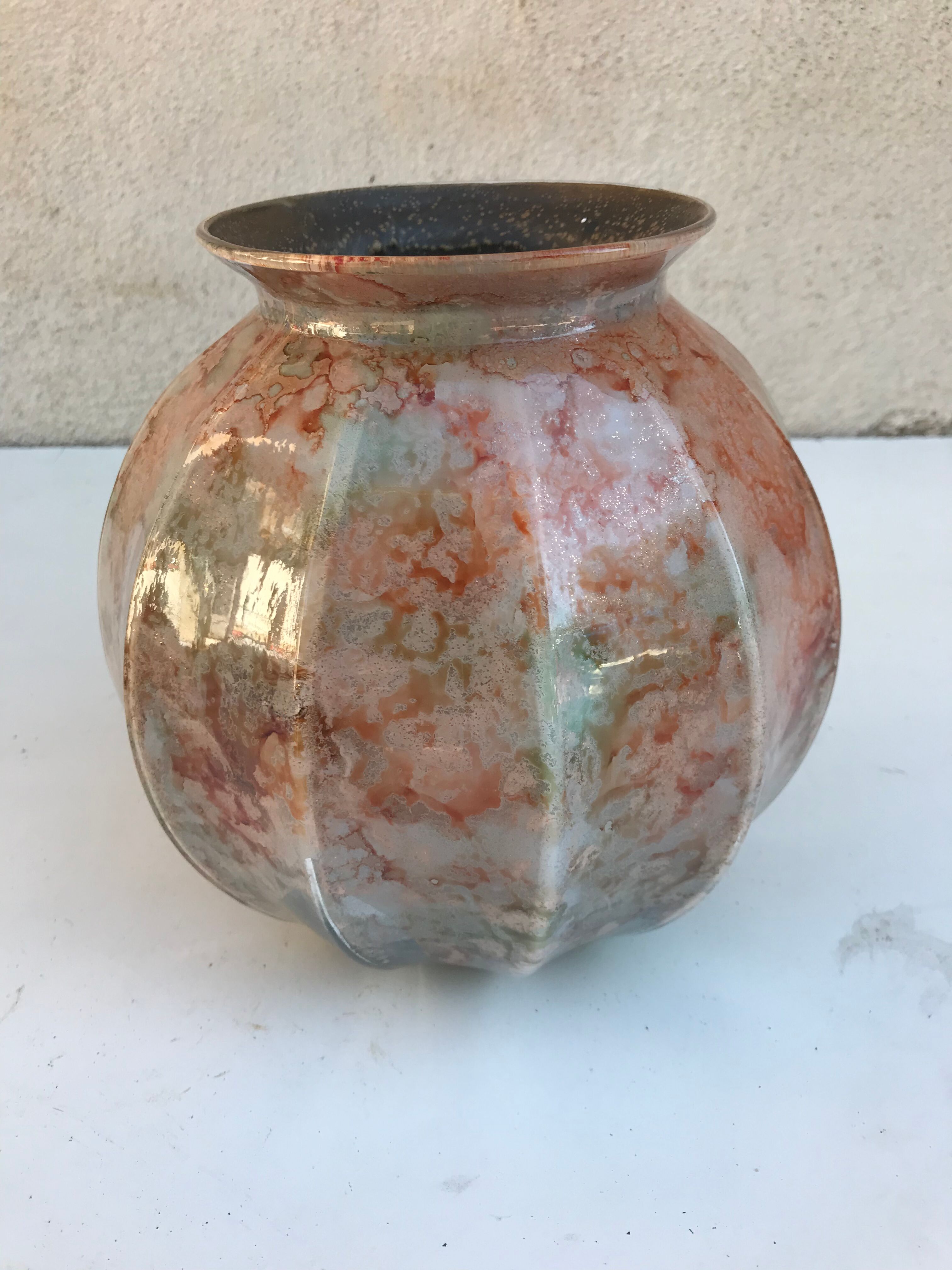 Ancien vase boule verre