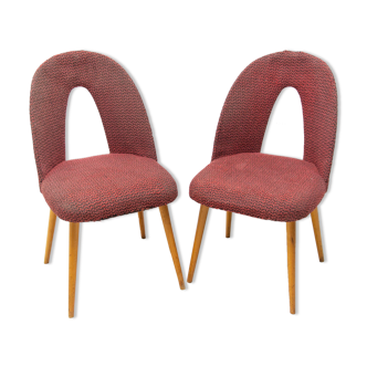 Mid century dinning chairs by Antonín Šuman for Tatra nábytok, set of 2