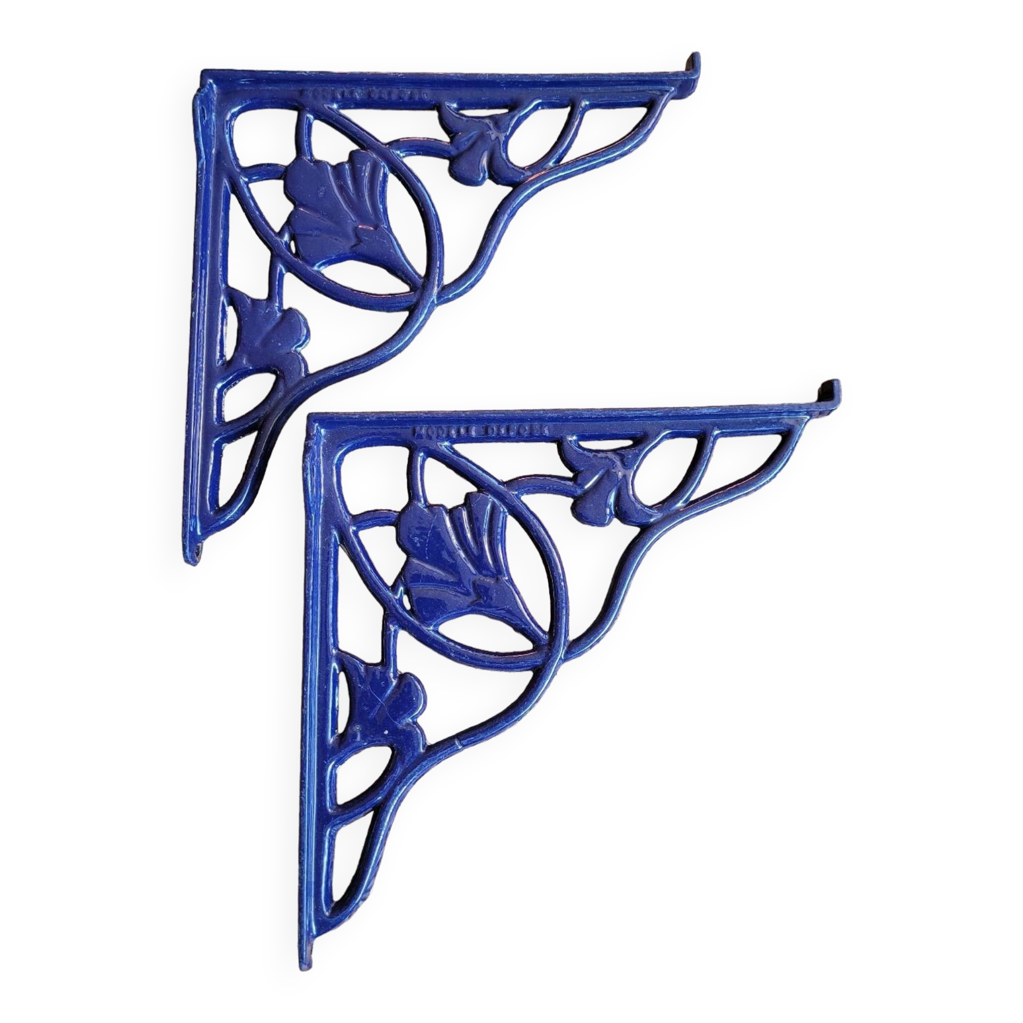 Pair of shelf brackets