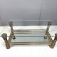 Vintage brass flower coffee table, 1970s