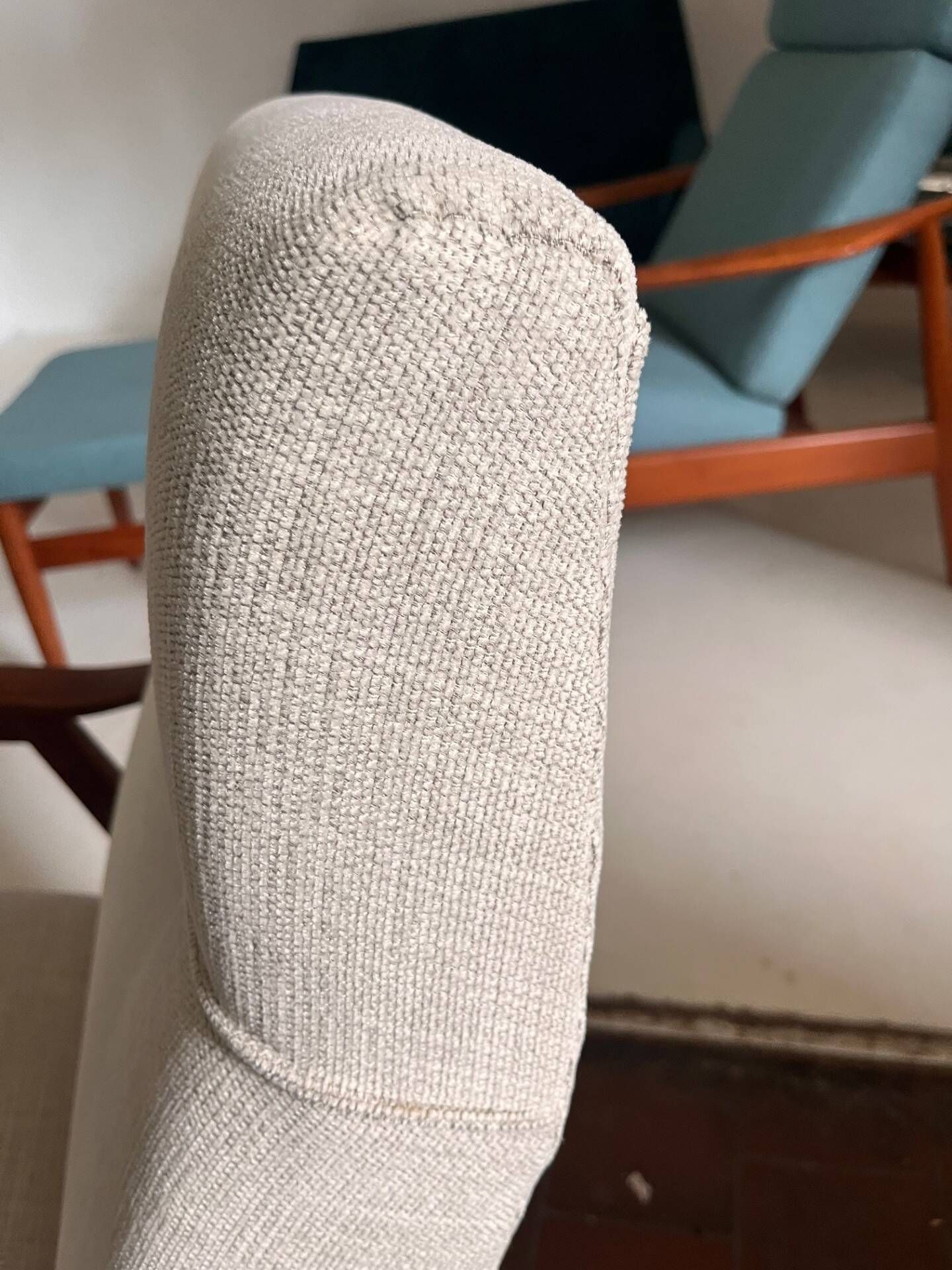 Restored beech armchair from the 1960s, Czechoslovakia