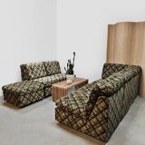 Vintage design modular lounge sofa 'Checkered'
