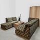 Vintage design modular lounge sofa 'Checkered'
