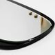 Large Mid Century wall mirror with extraordinary black glass frame