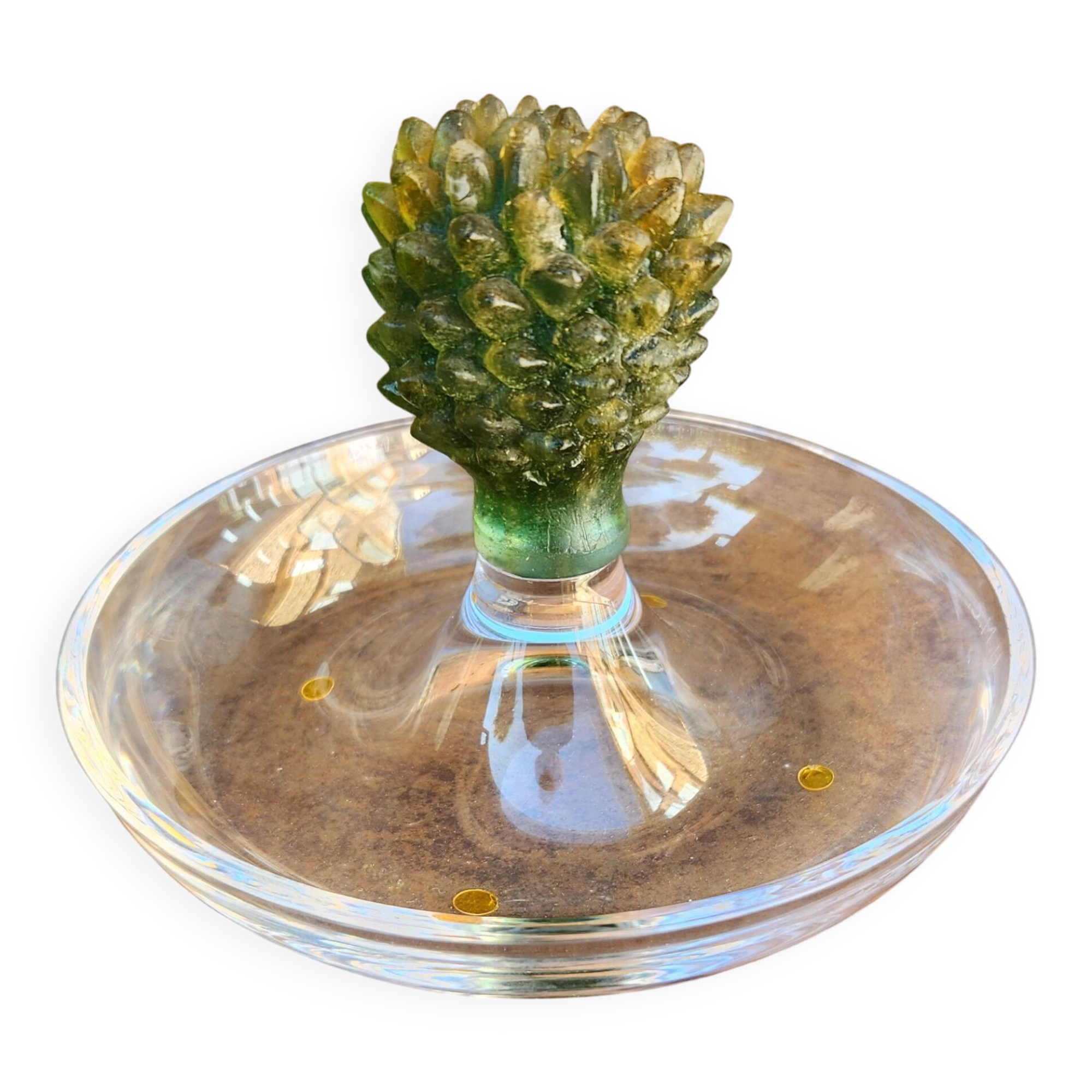 "Cactus" bowl in crystal and glass paste - Daum, Hilton McConnico