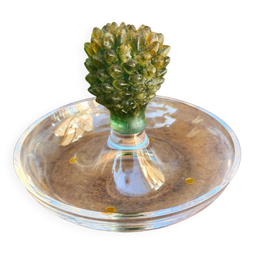 Coupelle "Cactus" en cristal et pâte de verre - Daum, Hilton McConnico