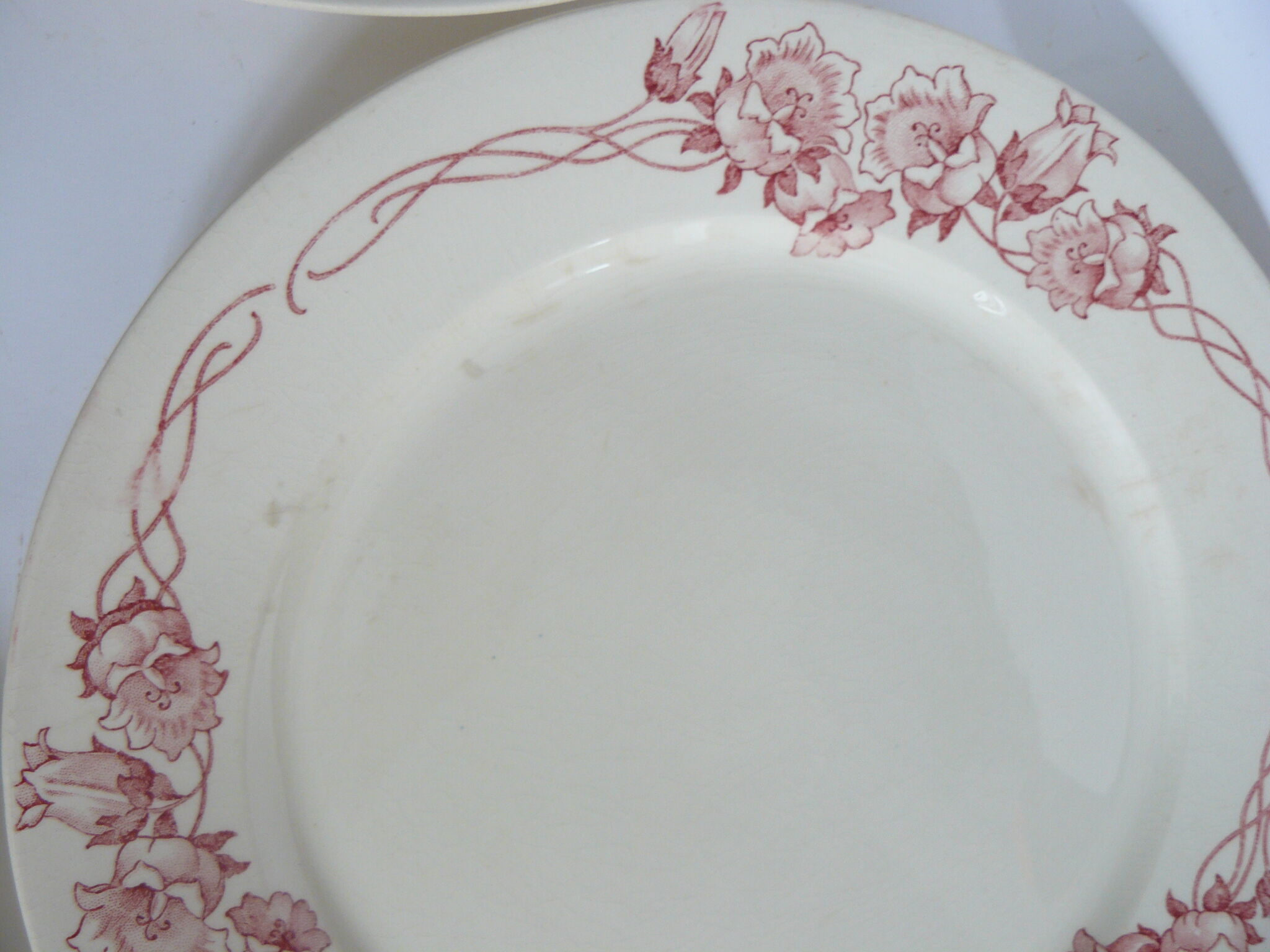 Lot of 4 flat plates Terre de Fer