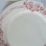 Lot of 4 flat plates Terre de Fer
