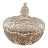 Bonbonnière en verre taillé