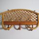 Vintage bamboo wall coat rack, Italy 1960-1970