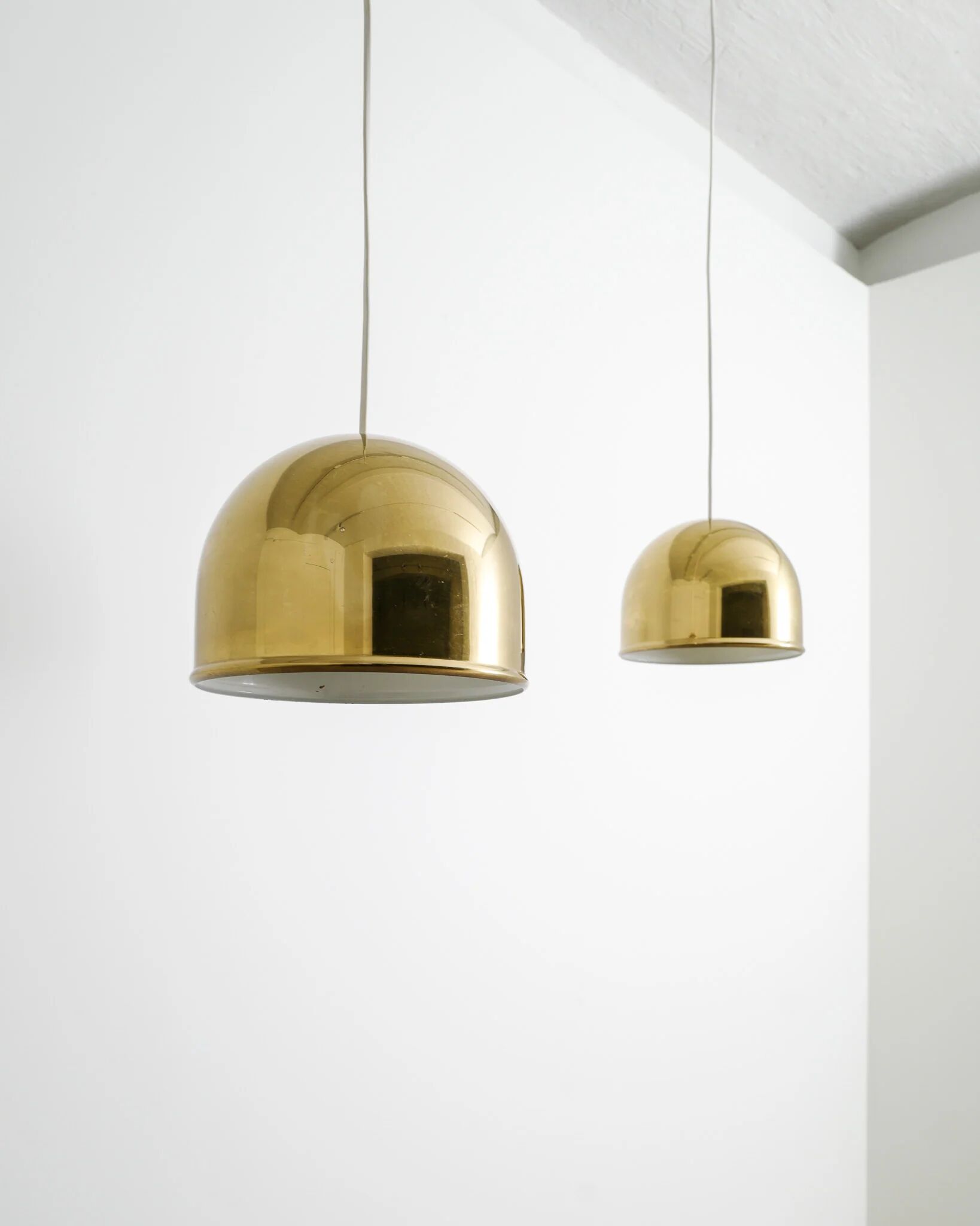 Paire de suspensions en bronze suédois par bergboms, années 1960