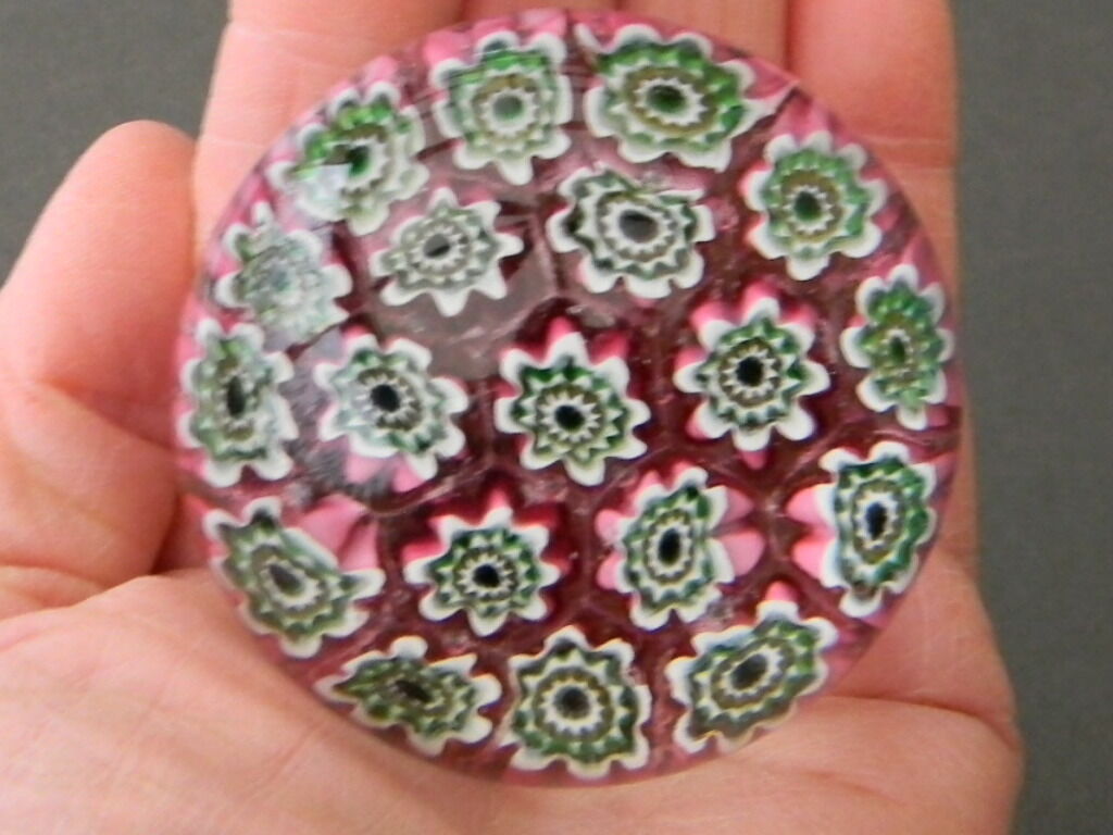 Small paperweight sandball glass.