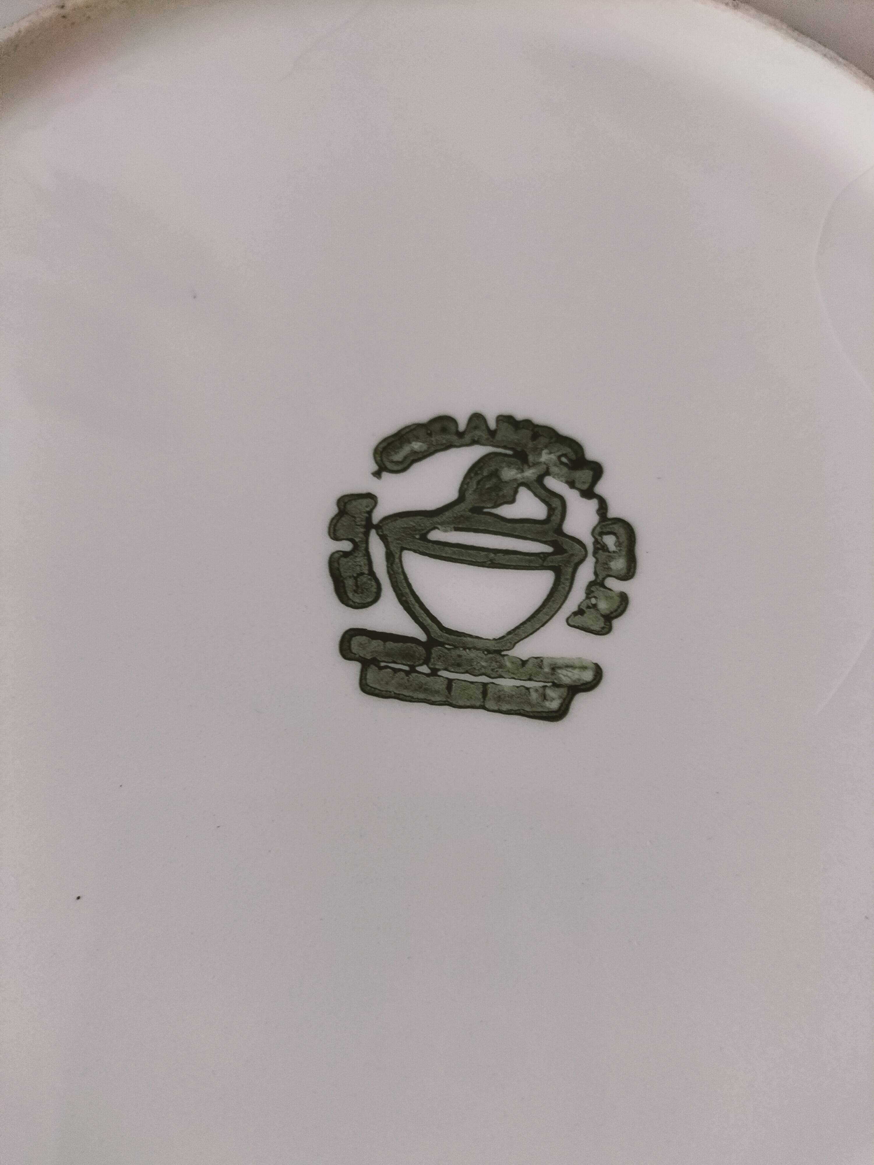 Set of 6 Italian plates CAPA San Polo hand-painted from the 1970s.