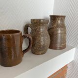 Set de 3 pièces en gres La Borne Bodin