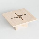 Paul Kingma artwork coffee table in travertine, The Netherlands, 1980