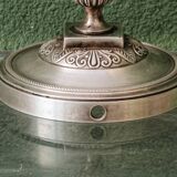 Silver-plated candlestick, late 19th century.