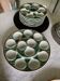 6 oyster plates and Longchamps barbotine dish