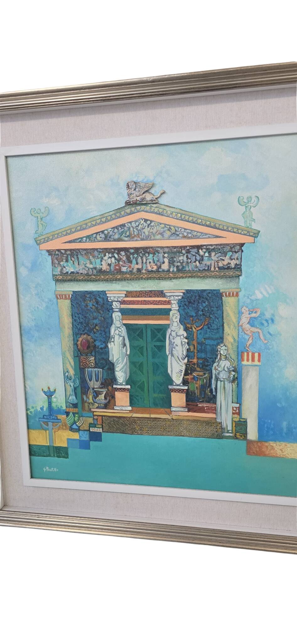 Unico ed Esclusivo Dipinto-Mosaico Materico con Rilievo "Il Tesoro di Sifno
