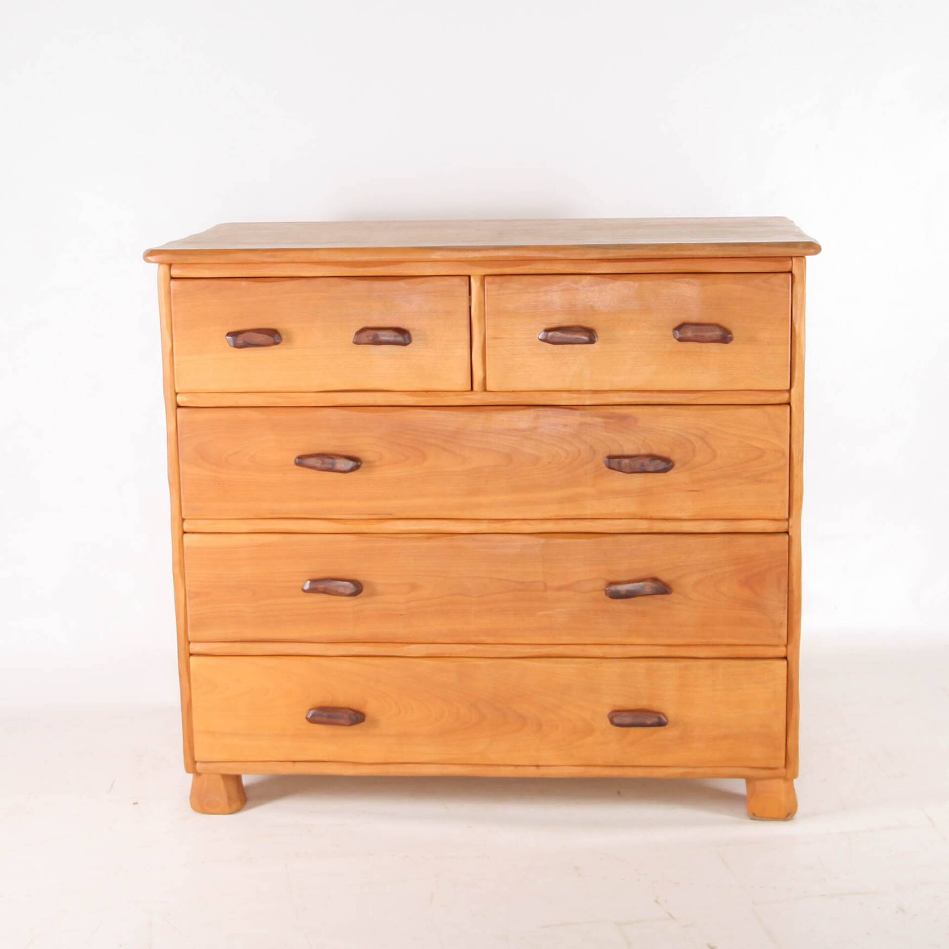 Elm "organic" chest of drawers