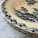 Deep plates Terre de Fer thistles Gien
