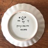 Dish in Delft faince, hand-painted