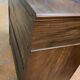 Vintage wooden toilet commode with marble top.