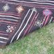 Vintage Turkish kilim handwoven 211x285 cm