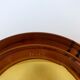 Ashtray glass amber, Italy, 1970