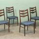 6 Scandinavian chairs in rosewood