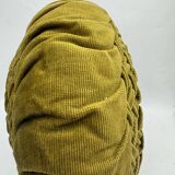 Vintage velvet round cushion