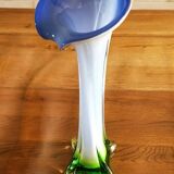 Murano glass paste soliflore vase, arum shape