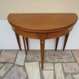 Old half-moon table