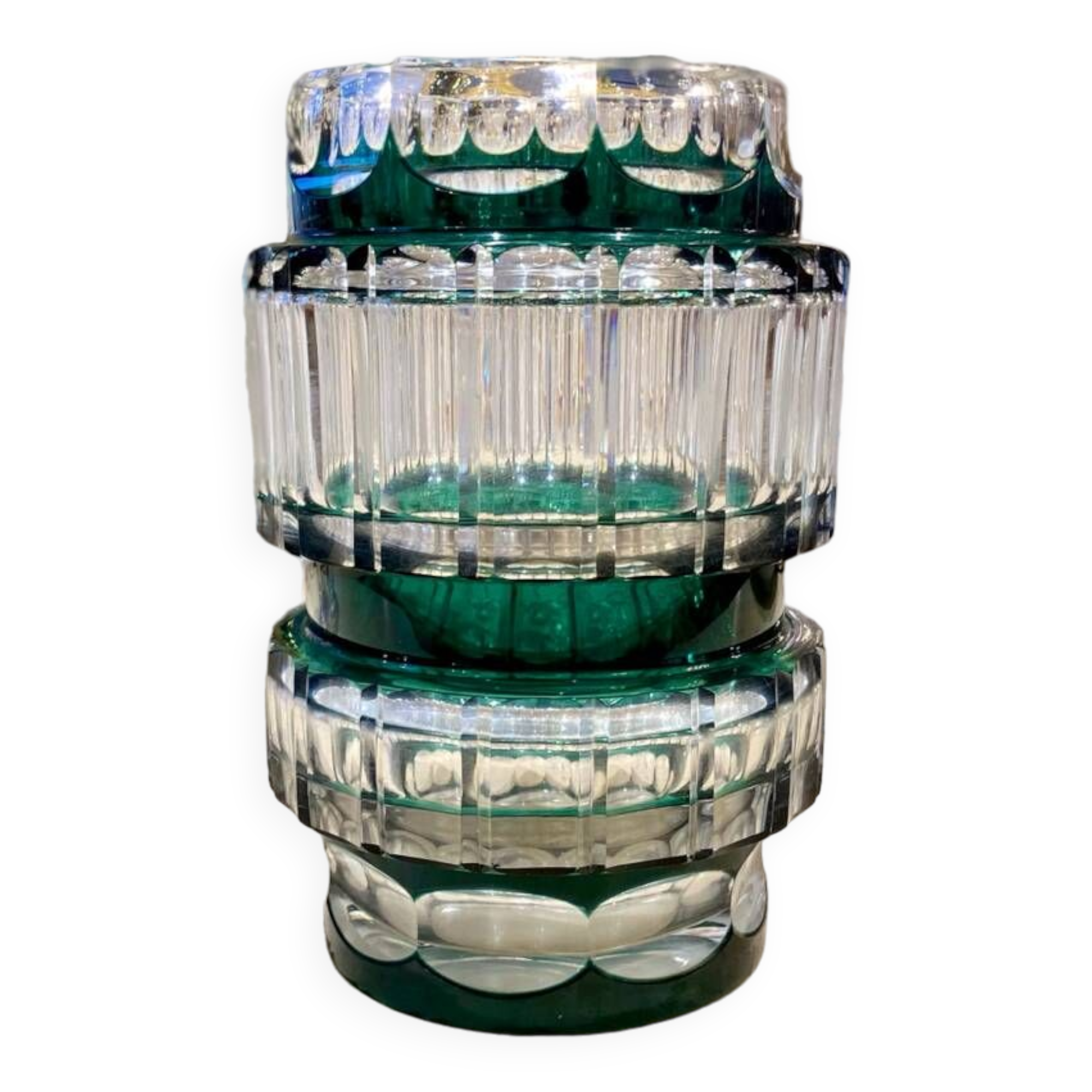 Val Saint Lambert crystal vase