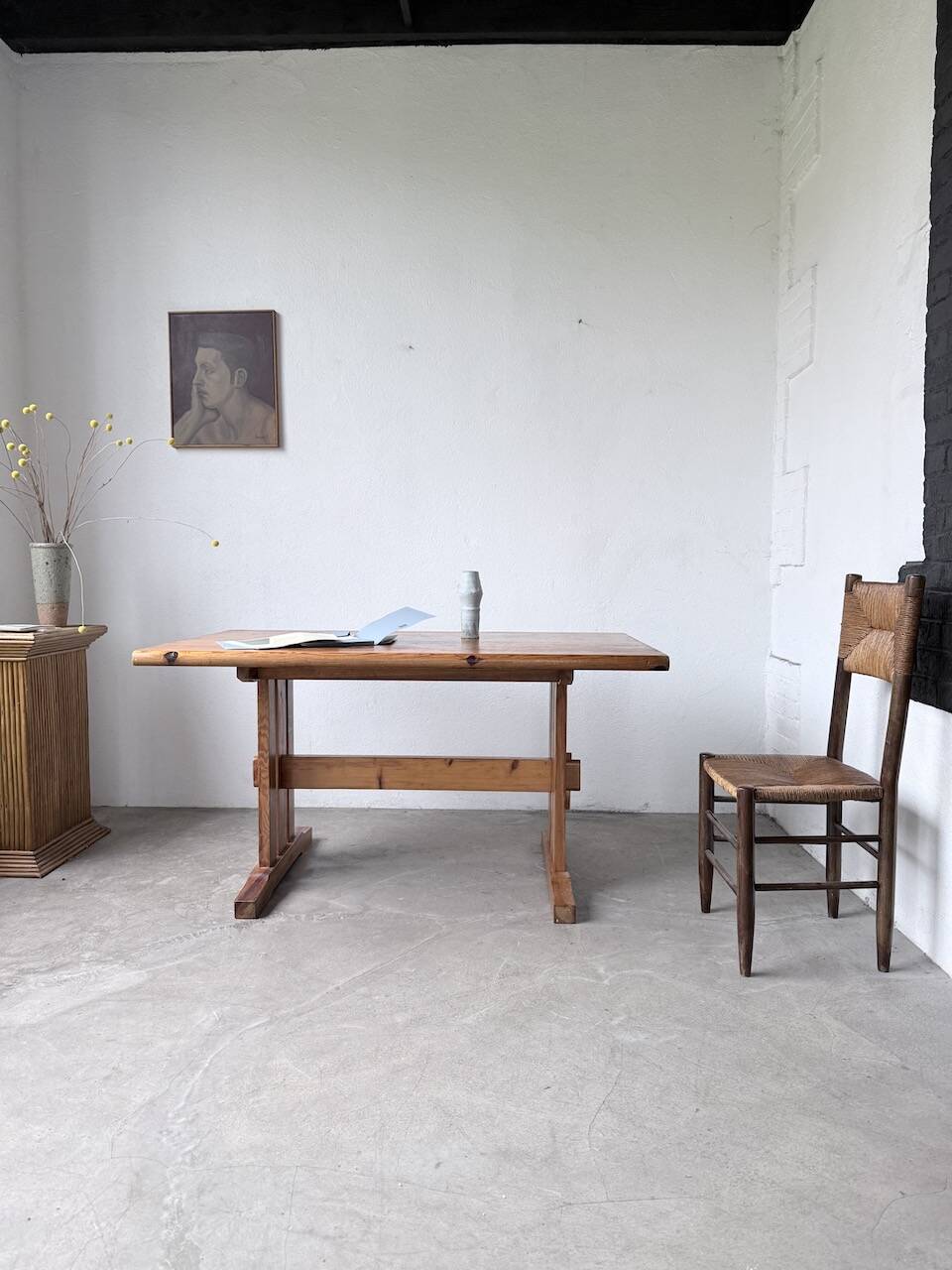 Mountain furniture table made of solid pine