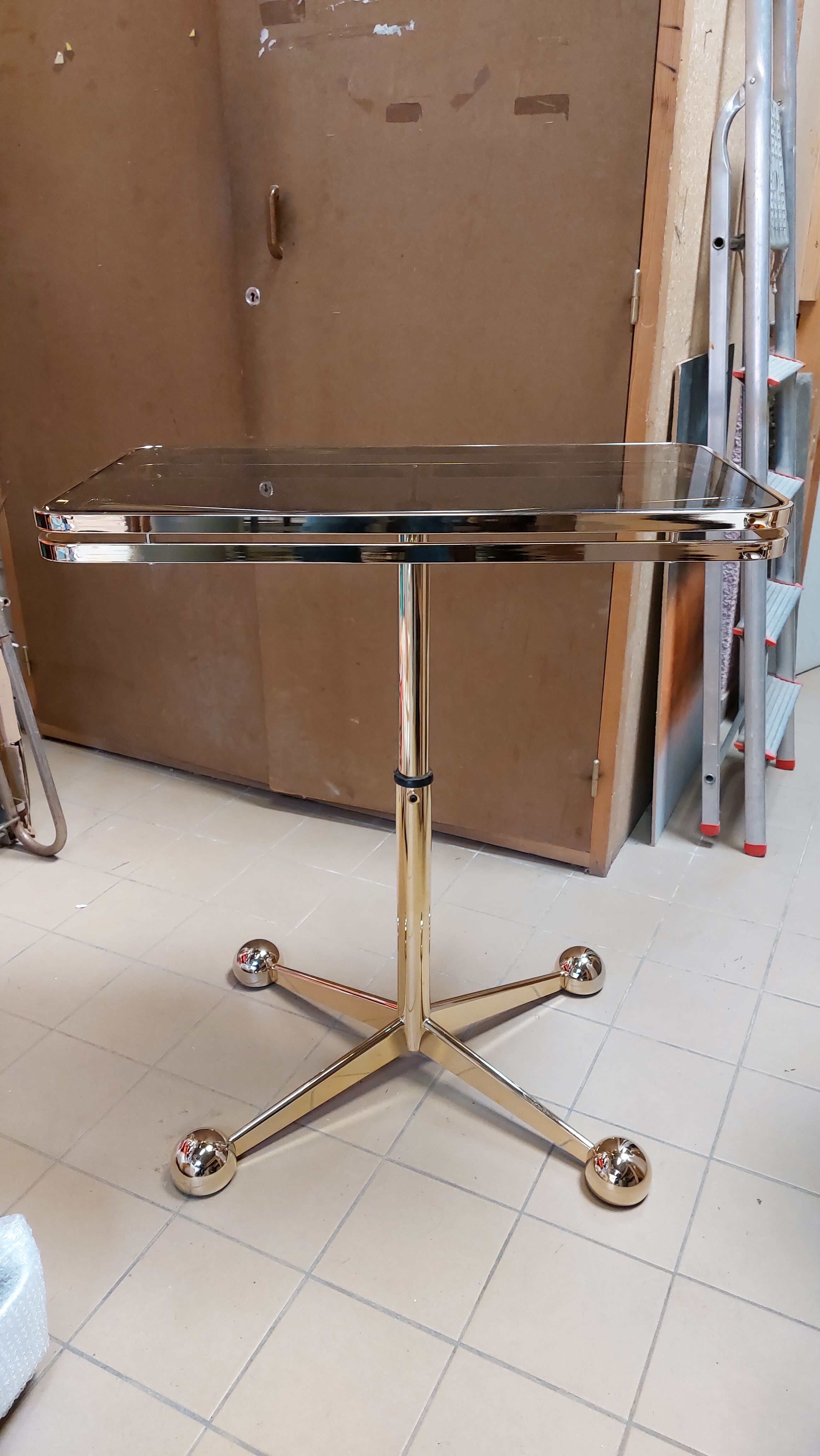 Italian vintage rolling side table - Arredamenti Allegri Parma