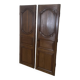 Pair of 19th century oak cabinet doors