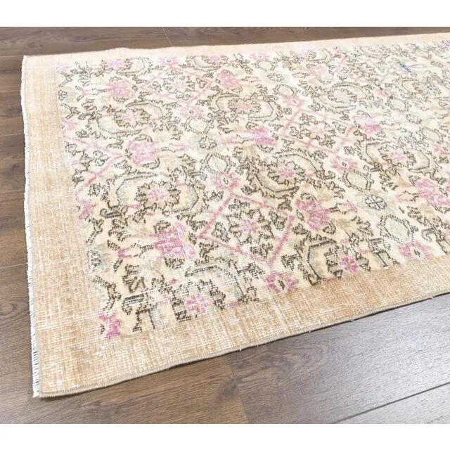 1970s Turkish handmade wool area rug 100x191