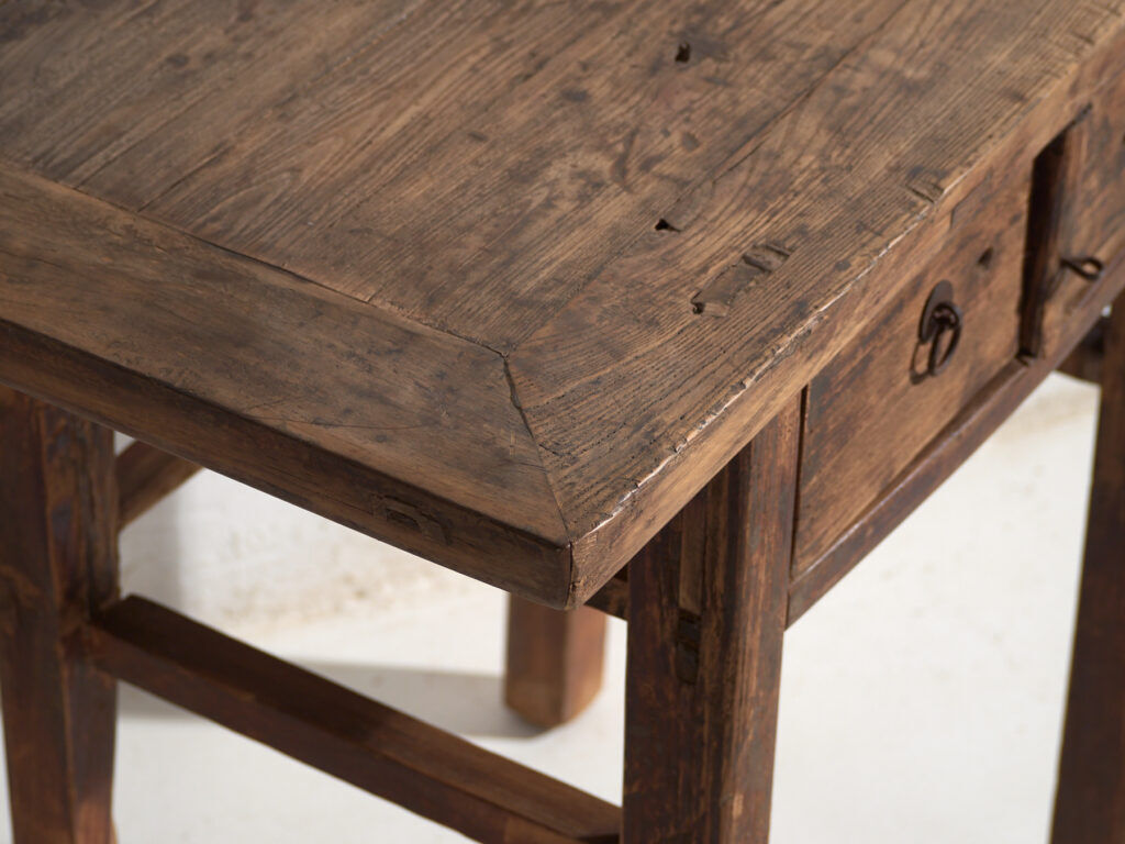 Console ancienne en bois d'orme – Chine, vers 1920