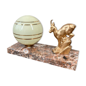 Lampe art déco avec socle en marbre